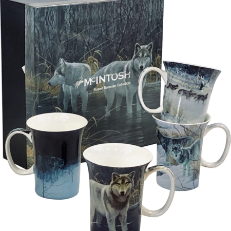 Bateman Wolves Mugs - Set of 4