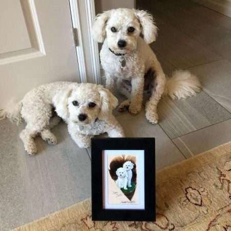 custom feather art from photo - Betty Hebert
