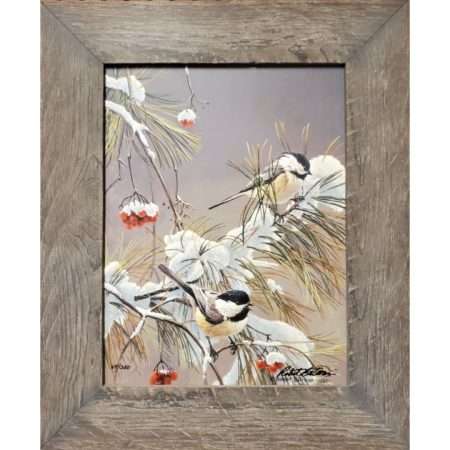 Robert Bateman Winter Song Chickadees