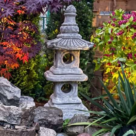 Pagoda Cement Garden Statue