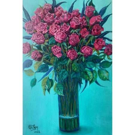 Sweet Love original art by artist Pili Rey