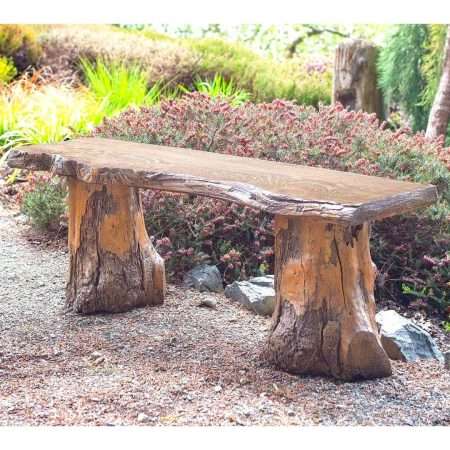 Live Edge Garden Bench