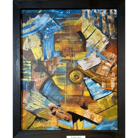 Flowing Waters original abstract acrylic art by artist Tina Bailey_22x18_245