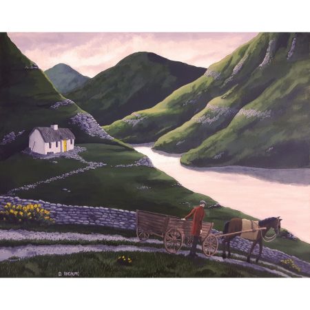 Connemara Ireland _original acrylic on canvas_artist Dave Rheamue_30x24_1400