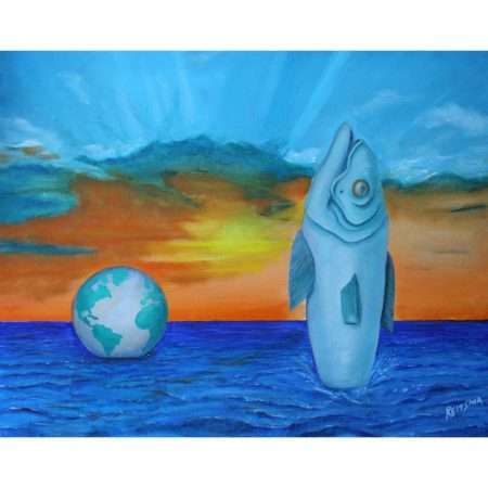 A Fish Story (original art)