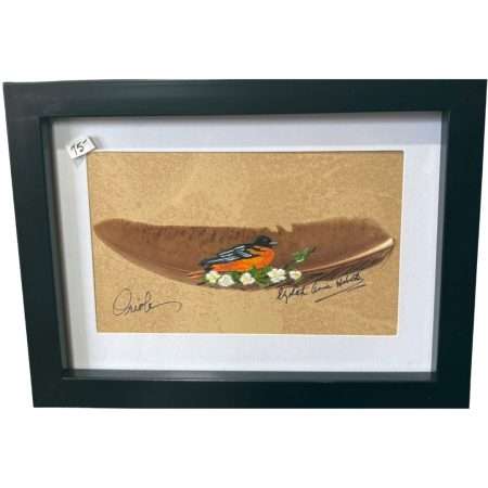 Oriole Feather Art