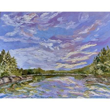 Afternoon Sunshine Mill Pond (Original Art)