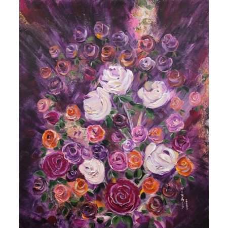 Purple Roses (Original Art)