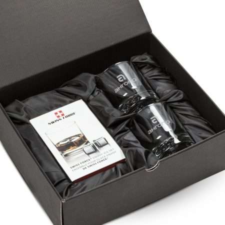 Ice Cubes and Swiss Force® Glass Gift Set